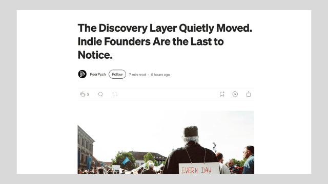 Founder mentioned competitor in a launch thread